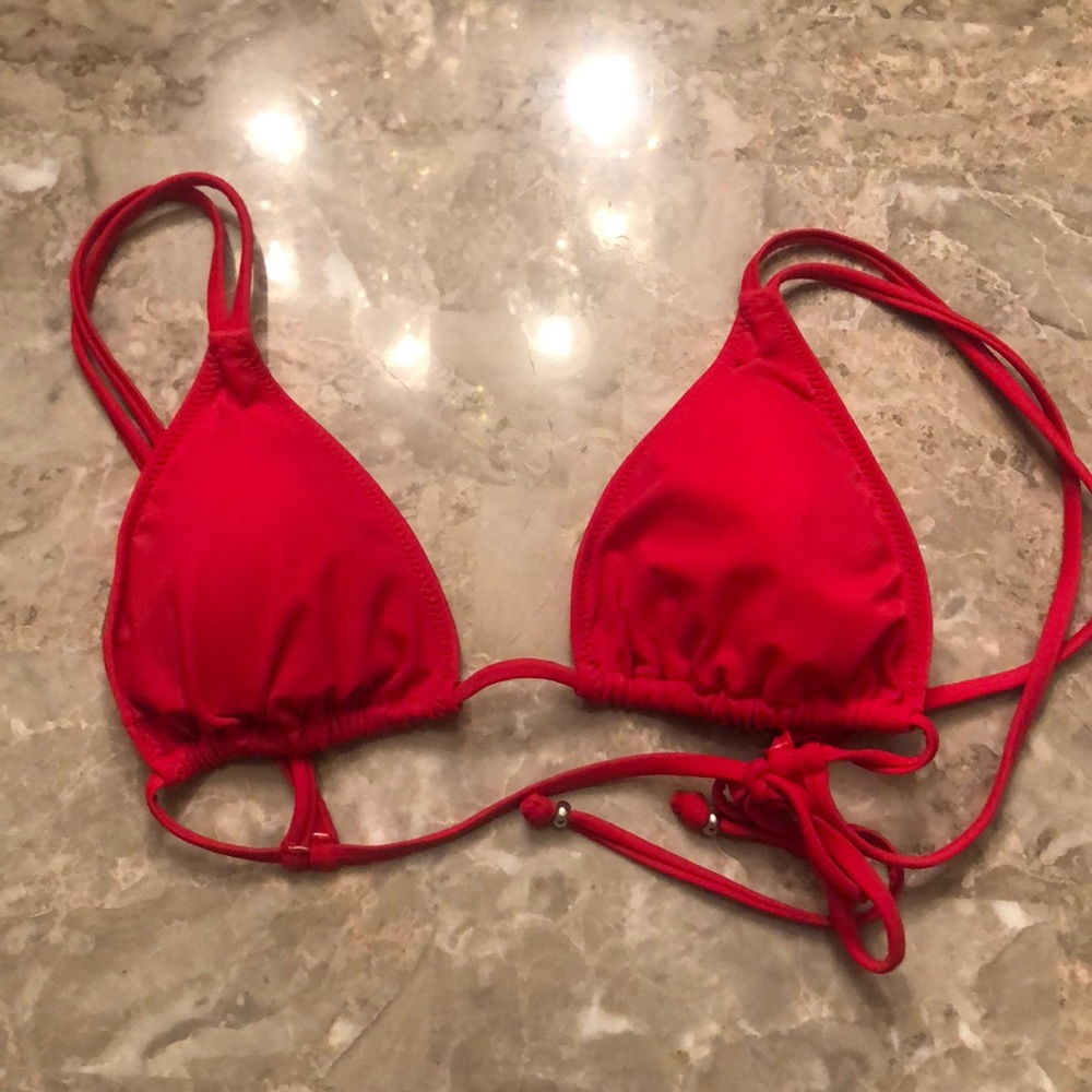 Red Bikini TOP ONLY